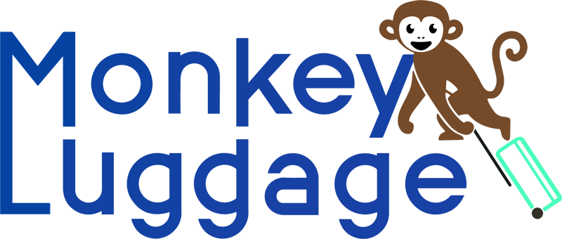 Luggage with monkey logo sale